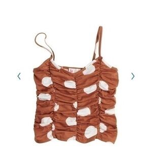 SO Gathered Knit Tank Top Size Small